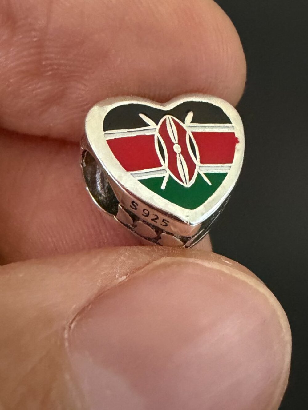 Pandora Kenya Flag Exclusive Charm